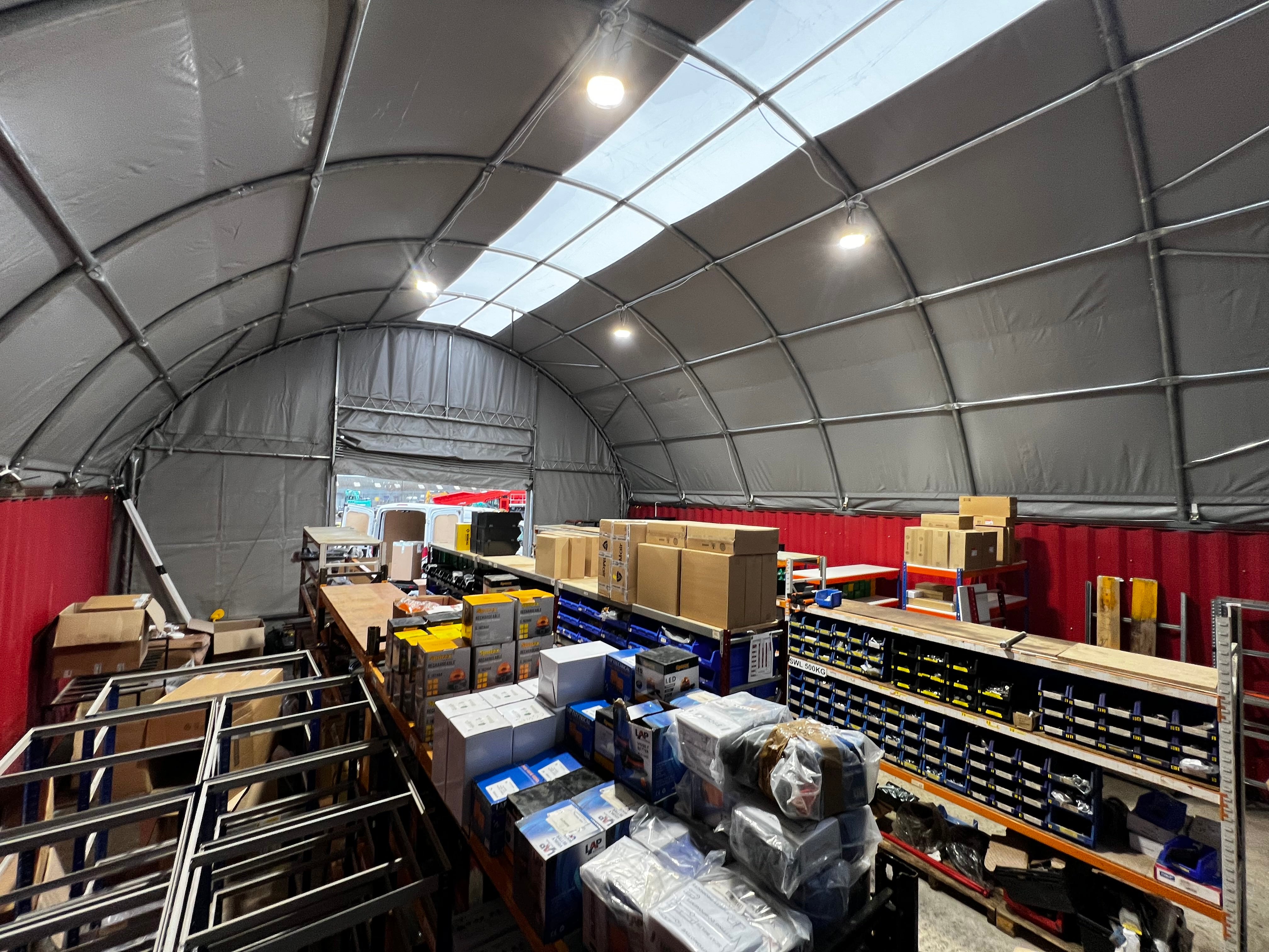 Container Canopies - 20ft x 40ft x 6.5ft (6m x 12m x 2m)