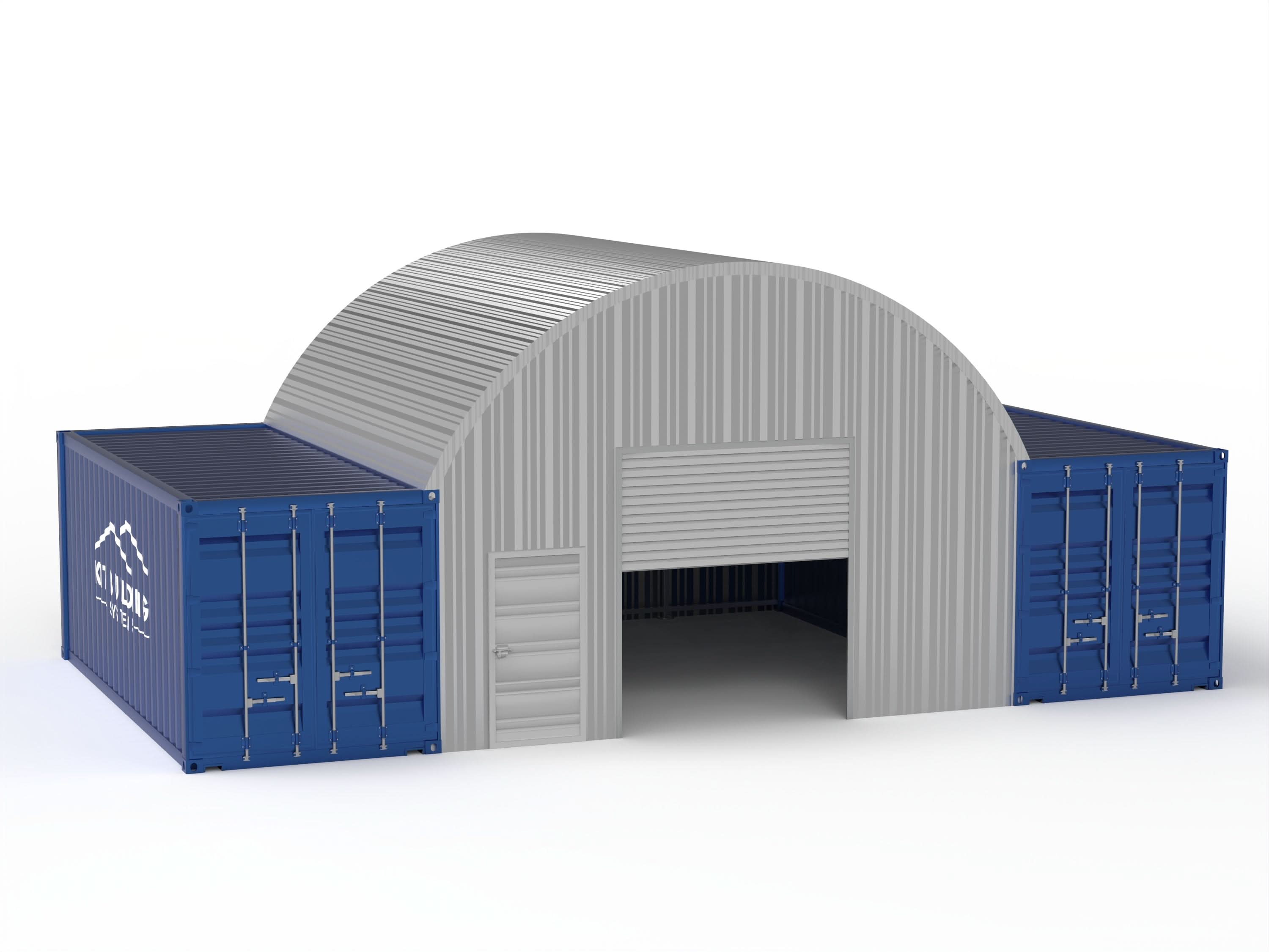 Steel Container Canopies - 20ft x 20ft x 6.5ft (6m x 6m x 2m)