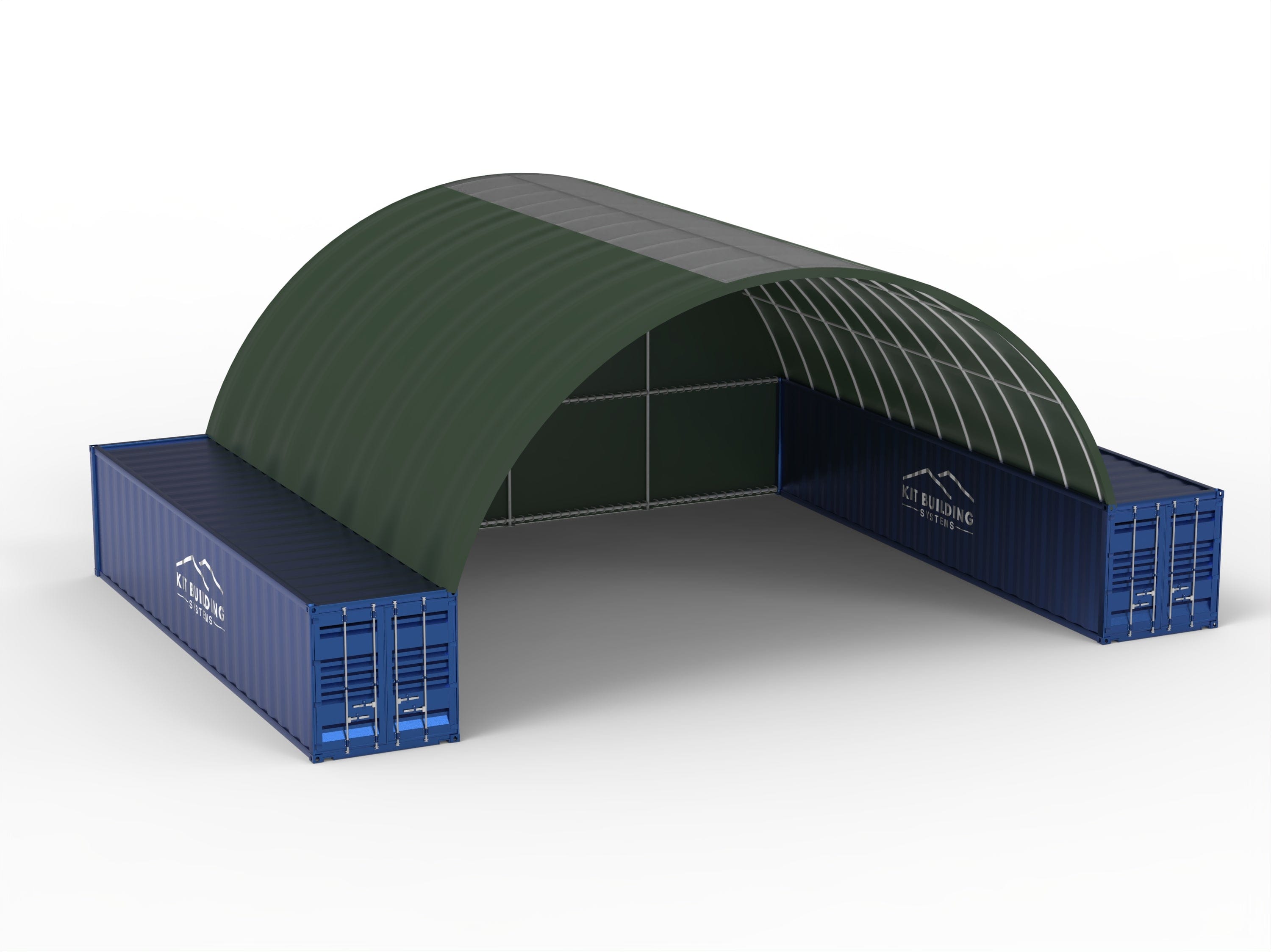 Beholdertak – 40 fot x 40 fot x 15 fot (12m x 12m x 4,5m)