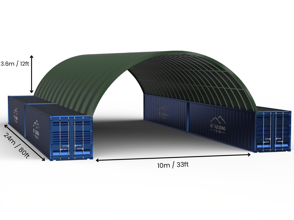 10m (33ft) spenn | Containerpresenninger - 33ft x 12ft (10m x 3,6m)