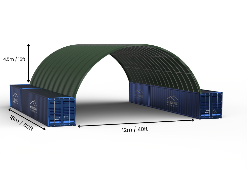 12m (40ft) Span | Container Canopies - 40ft x 12ft (12m x 4.5m)