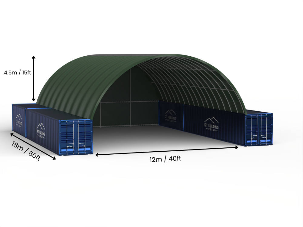 12m (40ft) Span | Container Canopies - 40ft x 12ft (12m x 4.5m)