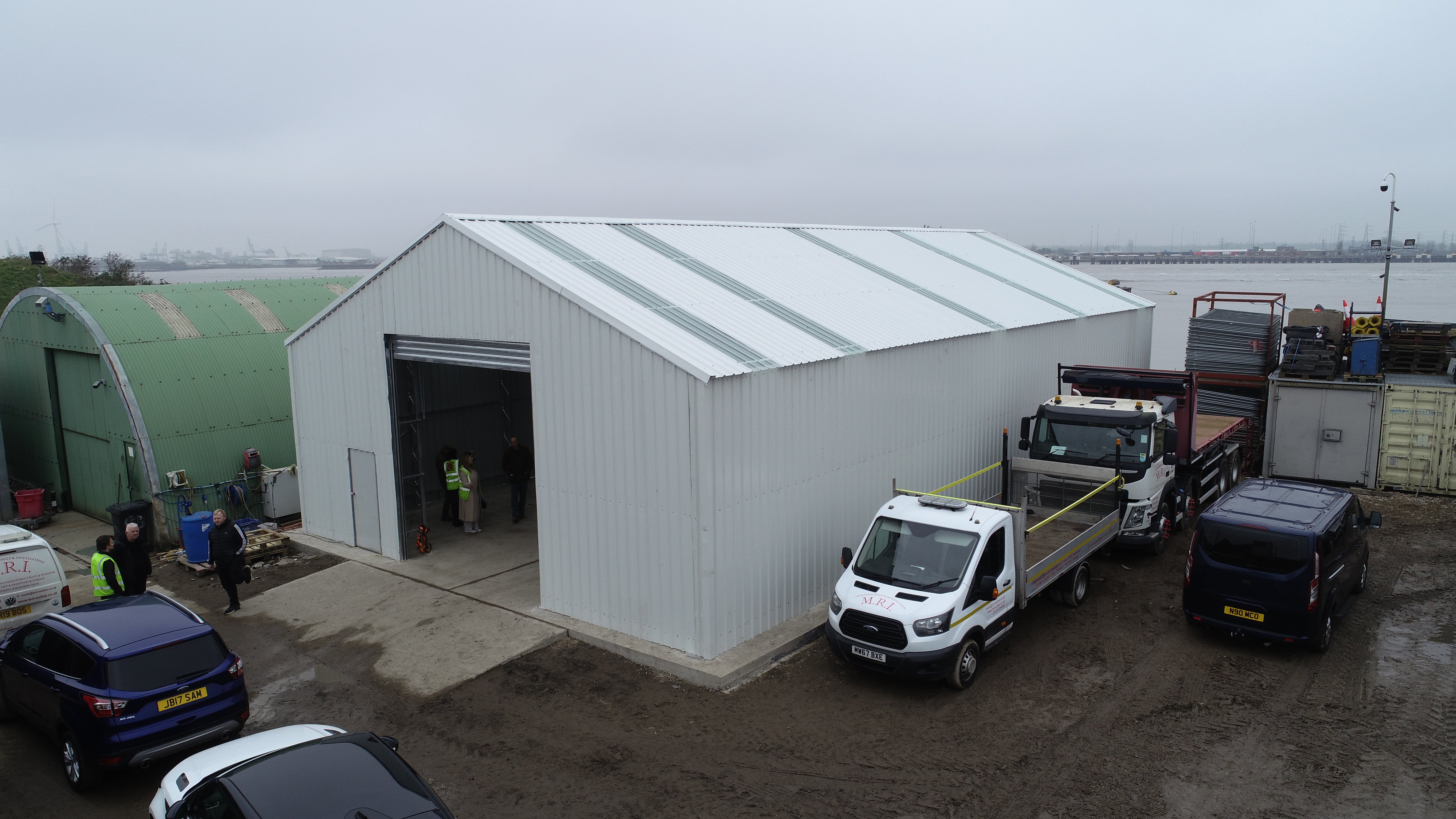 Double Truss frame - Single sheet cladding building - Semi Permanent storage building