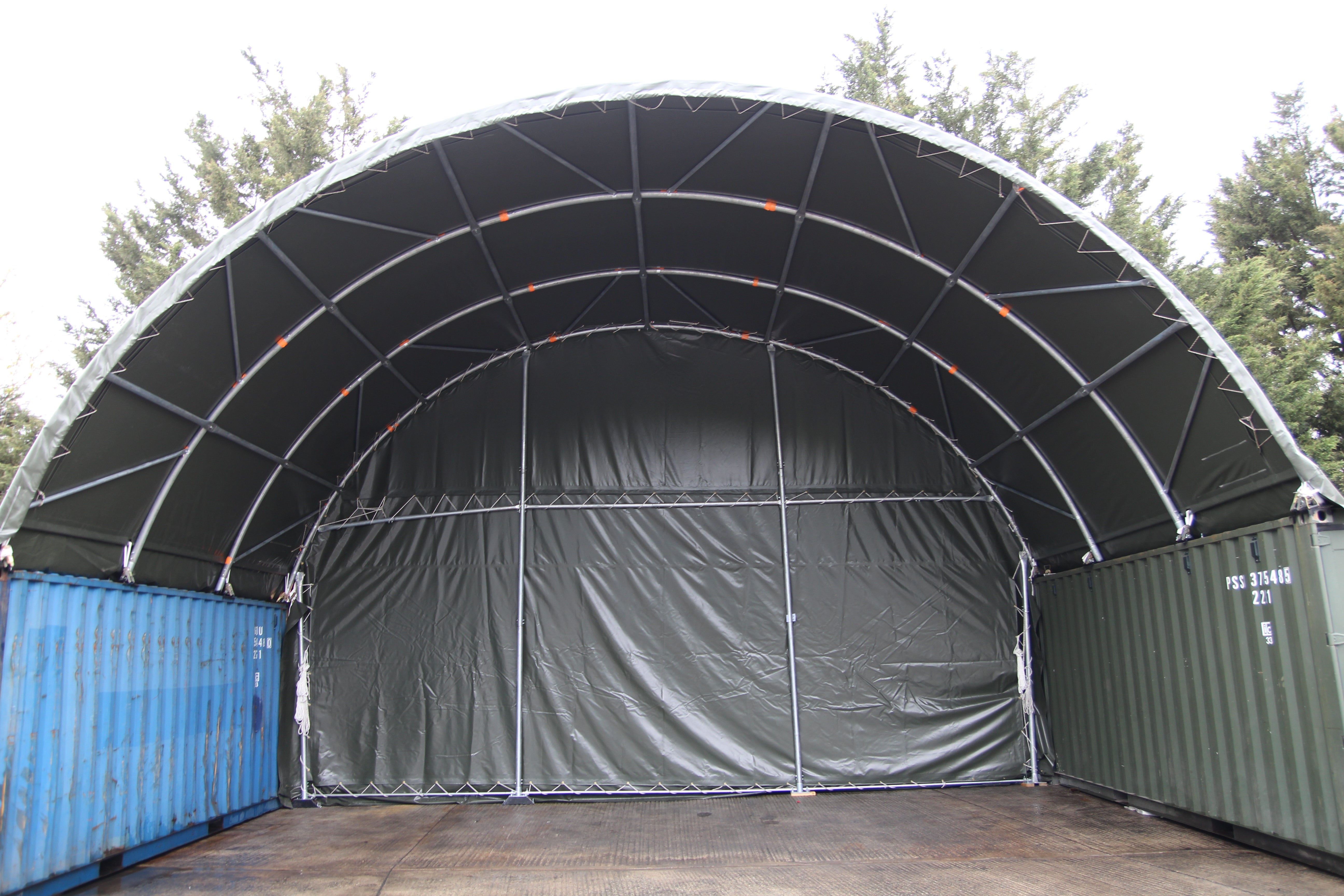 Container Shelter - 20ft x 20ft x 6.5ft (6m x 6m x 2m)