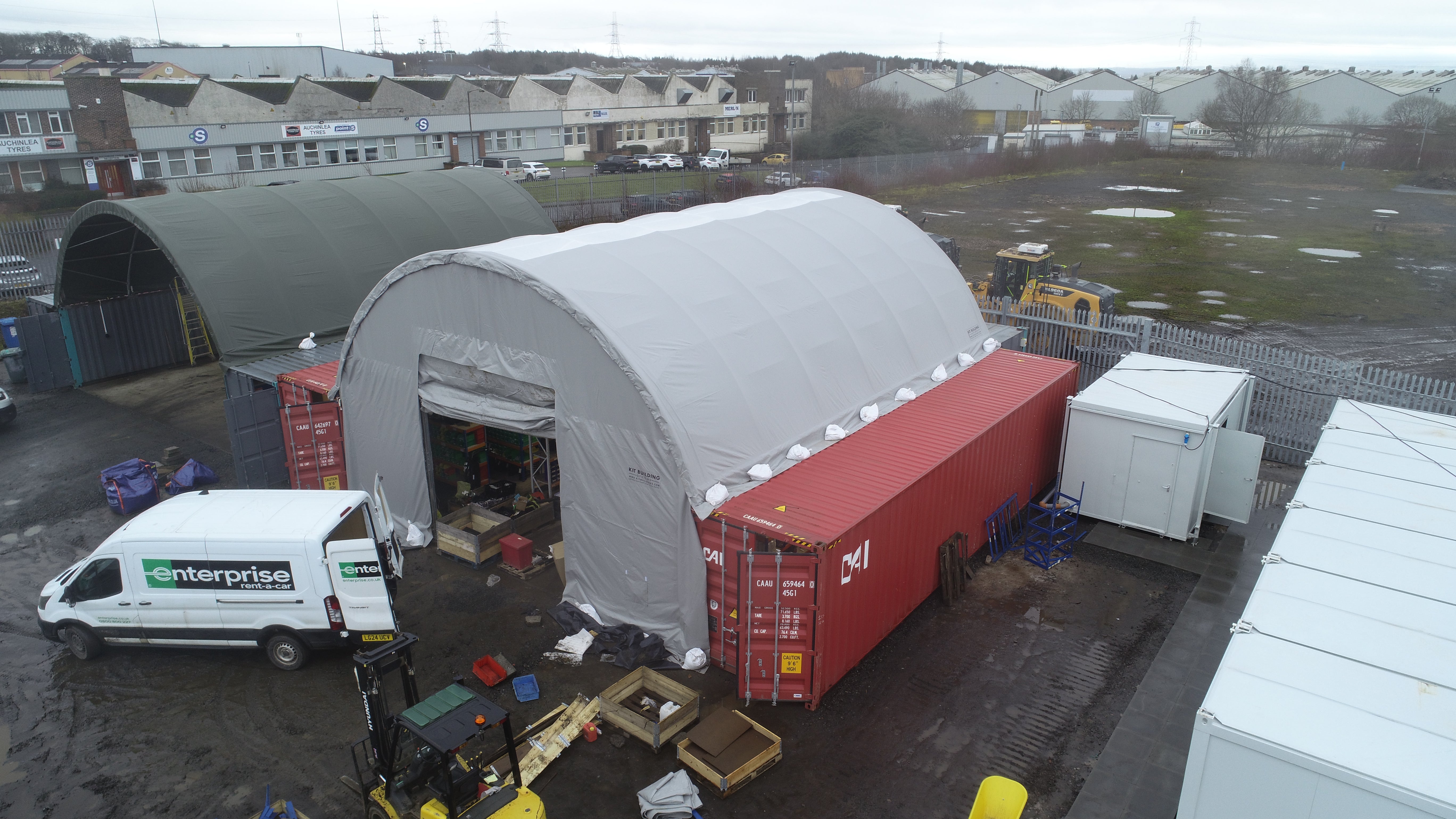 Container Canopies - 20ft x 40ft x 6.5ft (6m x 12m x 2m)