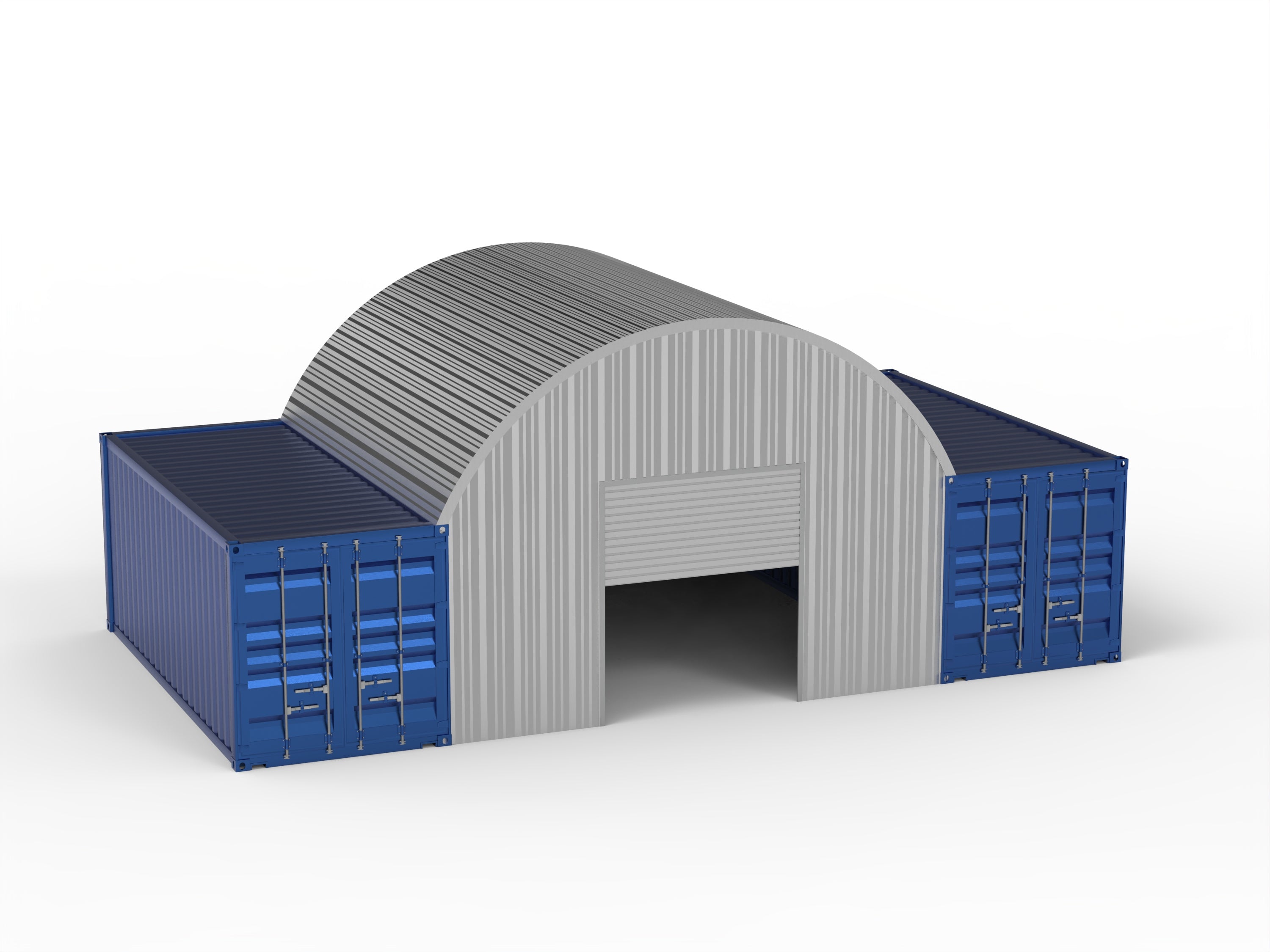 Stålkontainer Overbygg - 20ft x 20ft x 6,5ft (6m x 6m x 2m)