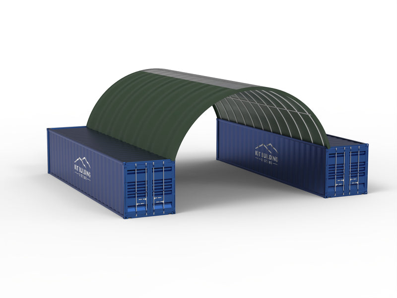 Beholdertak - 26 fot x 40 fot x 10 fot (8m x 12m x 3m)