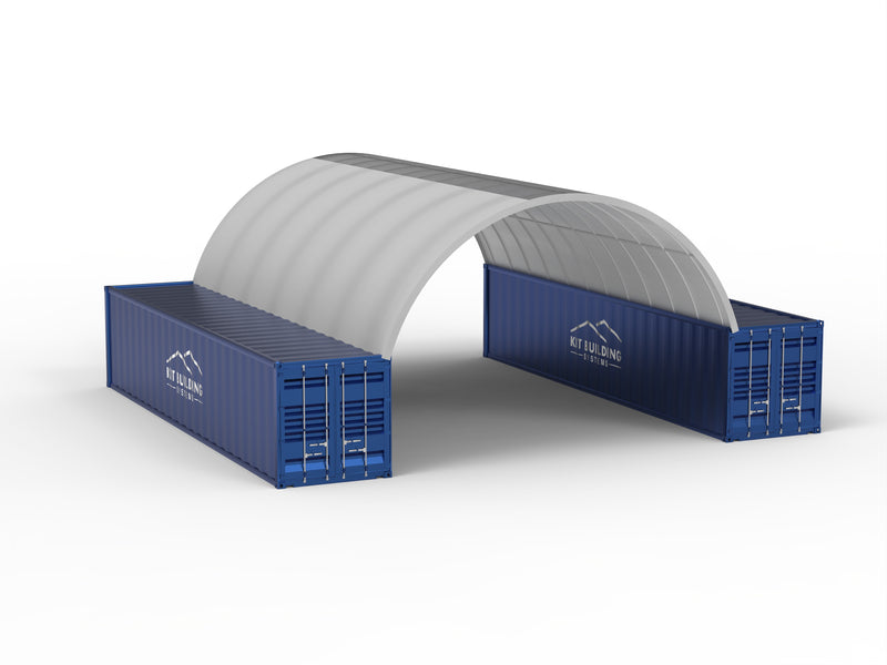 Beholdertak - 26 fot x 40 fot x 10 fot (8m x 12m x 3m)