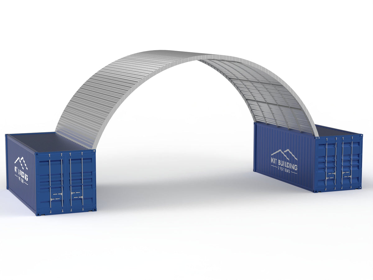 Container Canopies - 33ft x 20ft x 12ft | 10m x 6m x 3.6m – Kit Buildings