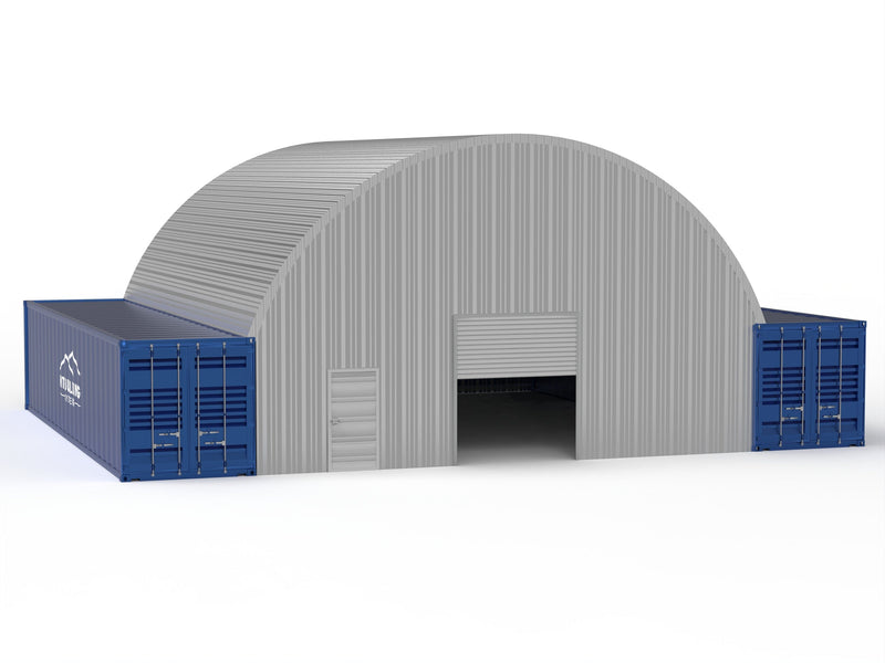 Stålcontaineroverbygg - 33ft x 40ft x 12ft (10m x 12m x 3,6m)