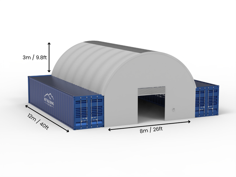 8m (26ft) Span | Container Canopies 26ft Width, 10ft Height  (8m x 3m)