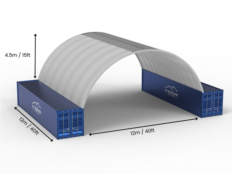 12m (40ft) Span | Container Canopies - 40ft x 12ft (12m x 4.5m)