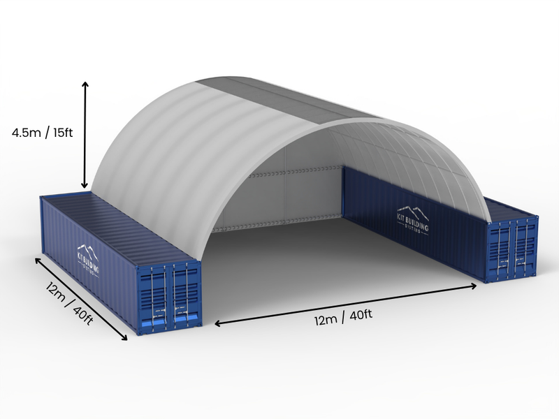 12m (40ft) Span | Container Canopies - 40ft x 12ft (12m x 4.5m)
