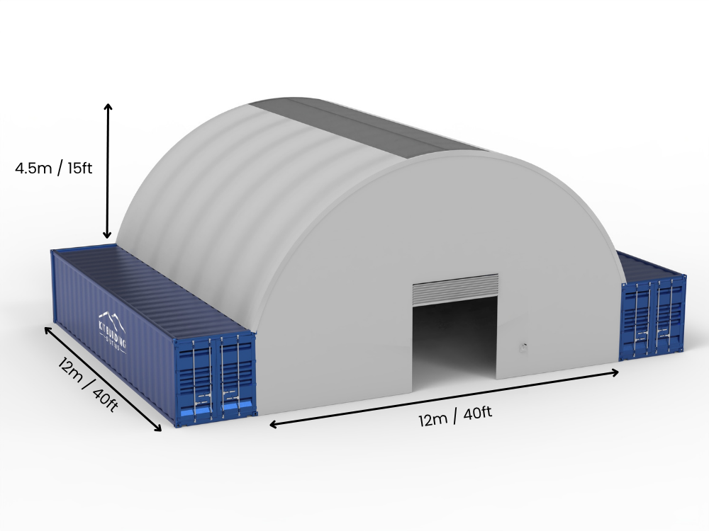 12m (40ft) Span | Container Canopies - 40ft x 12ft (12m x 4.5m)