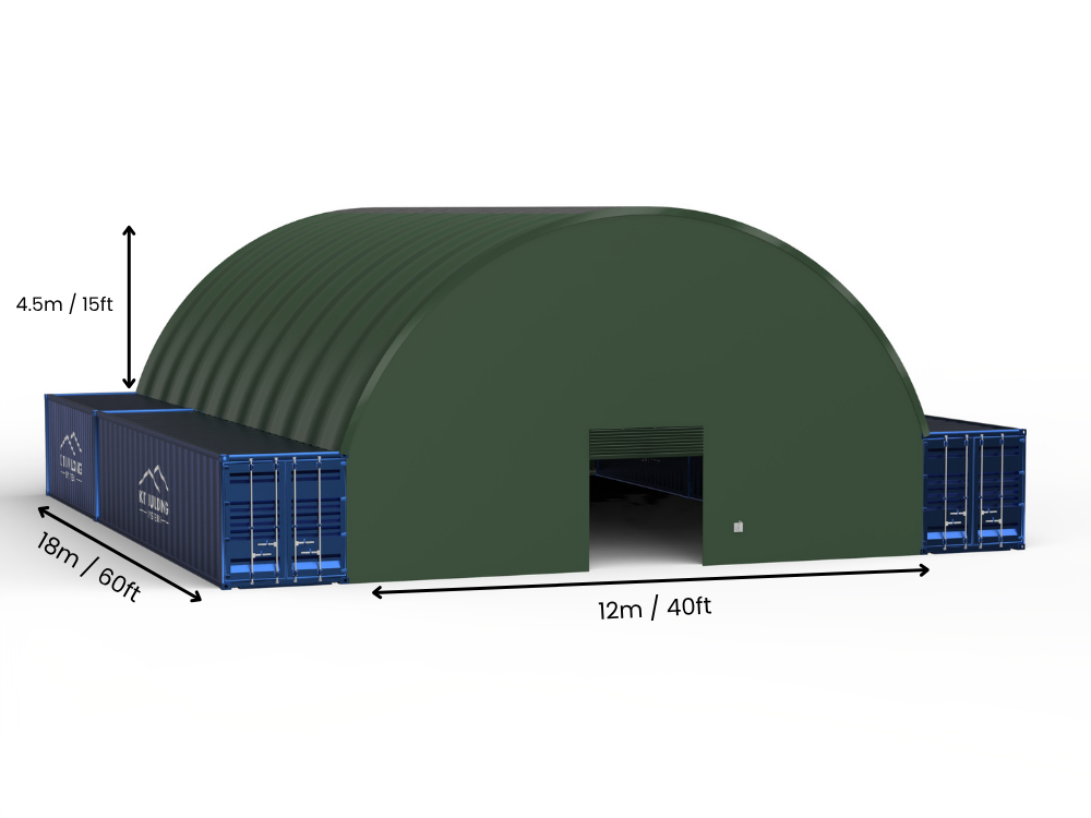 12m (40ft) Span | Container Canopies - 40ft x 12ft (12m x 4.5m)