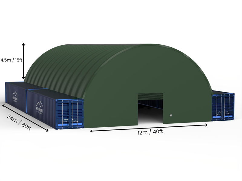 12m (40ft) Span | Container Canopies - 40ft x 12ft (12m x 4.5m)