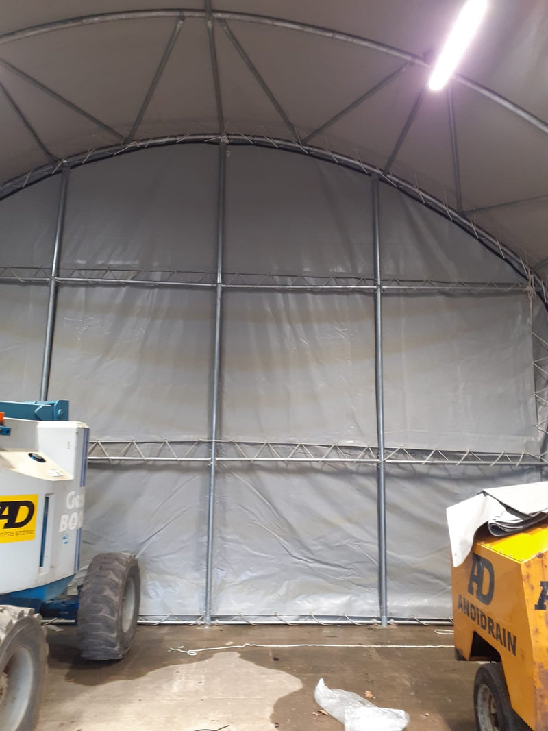 Lukket bakpanel for containerhytter