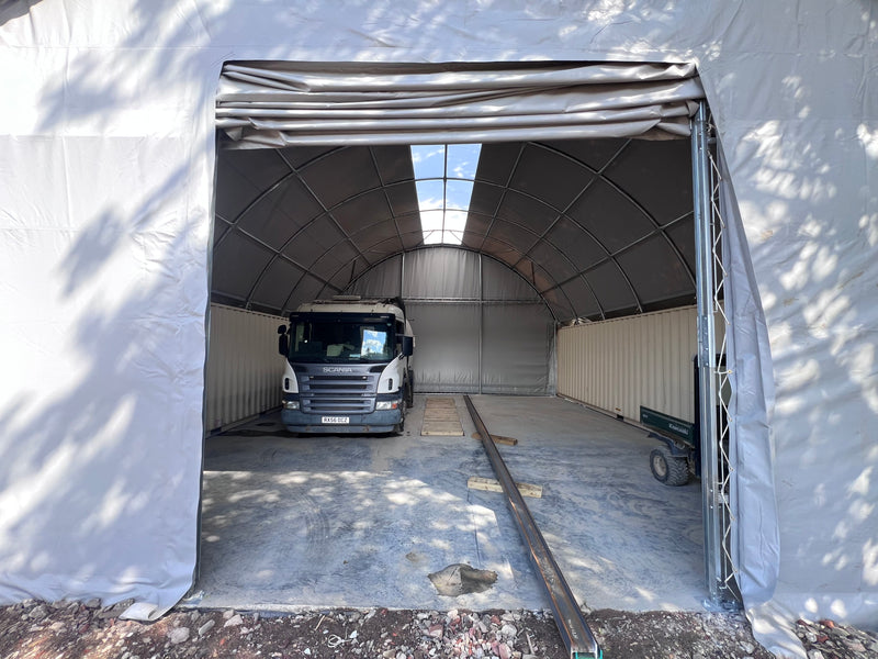 Beholdertak - 33 fot x 40 fot x 12 fot (10m x 12m x 3,6m)