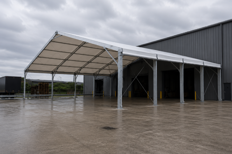 Loading Bay Size Loading Bay Canopy in the UK | Covered Loading Shelter – Kit Buildings