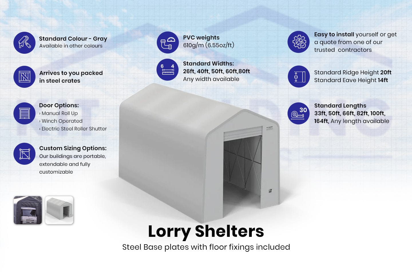 Durable Lorry Shelters | Protect Your Fleet with Kit Buildings