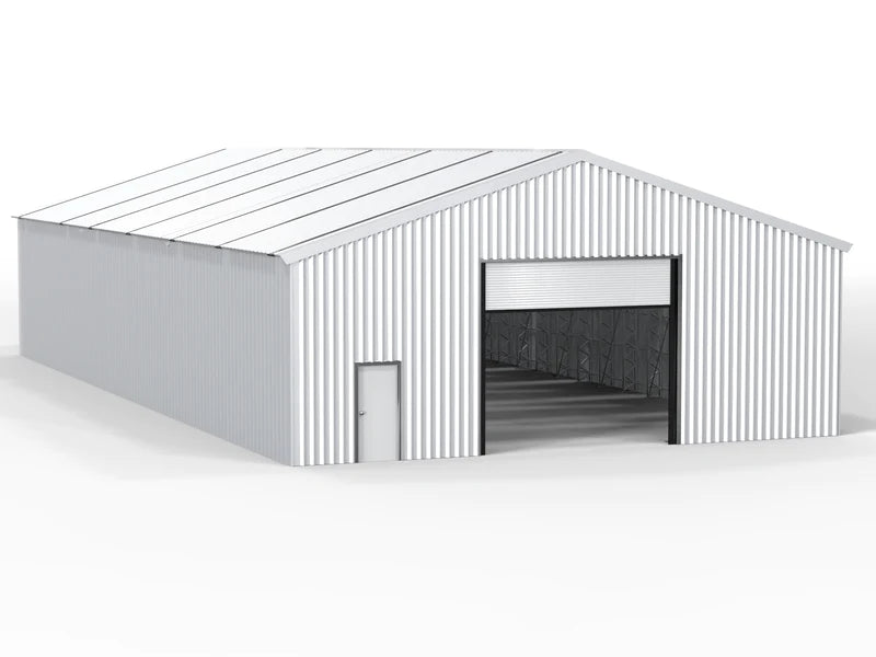 30 x 15 Double Truss frame - Single sheet cladding building - Semi Permanent storage building