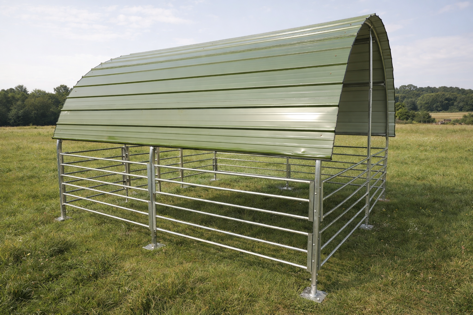 Steel Enclosed Livestock Shelters