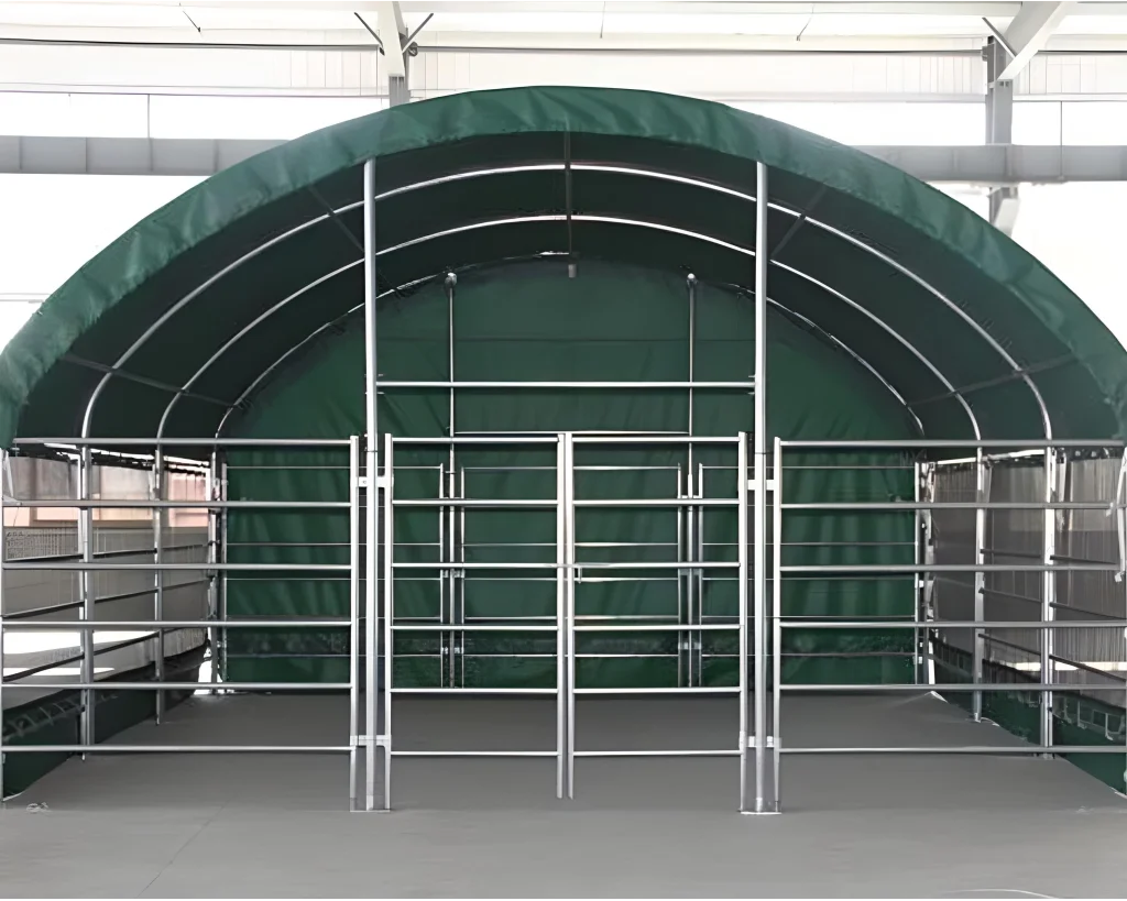 Enclosed Livestock Shelters8m x 4m x2.4m (LxWxH) Enclosed livestock shelter - Green