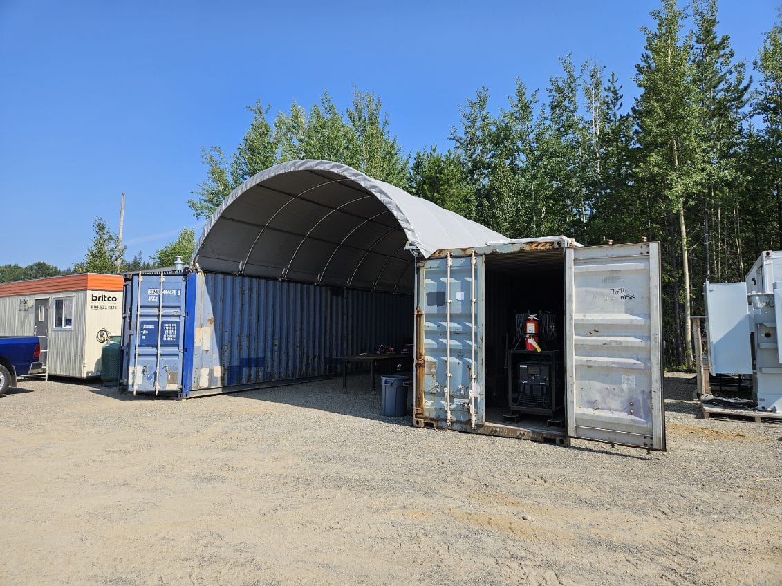 Kit Buildings Container Shelter - 20ft x 20ft x 6.5ft (6m x 6m x 2m)