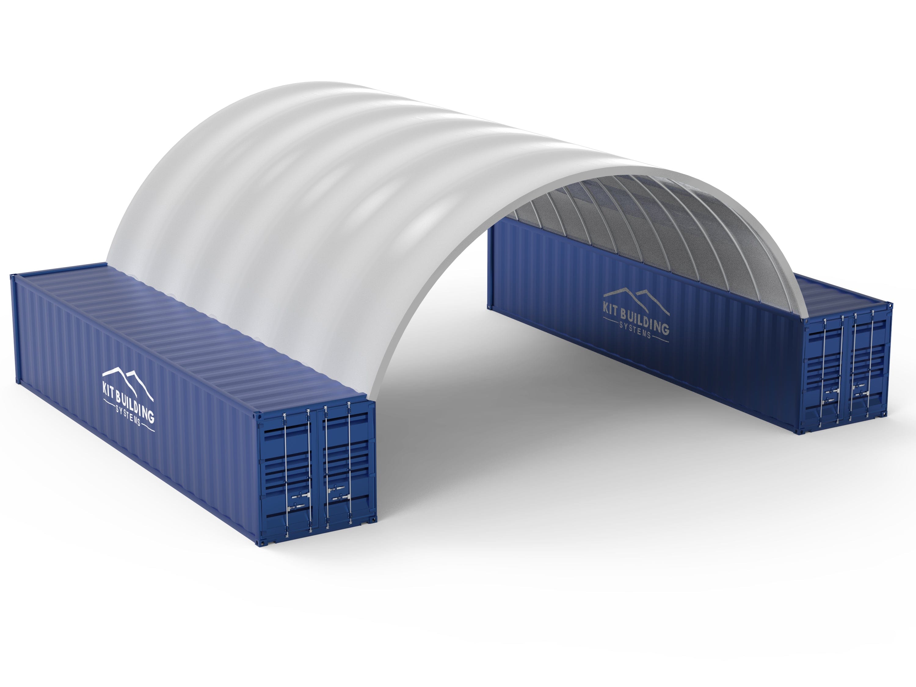 Kit Buildings Container Shelter Container Shelter - 33ft x 40ft x 12ft (10m x 12m x 3.6m)