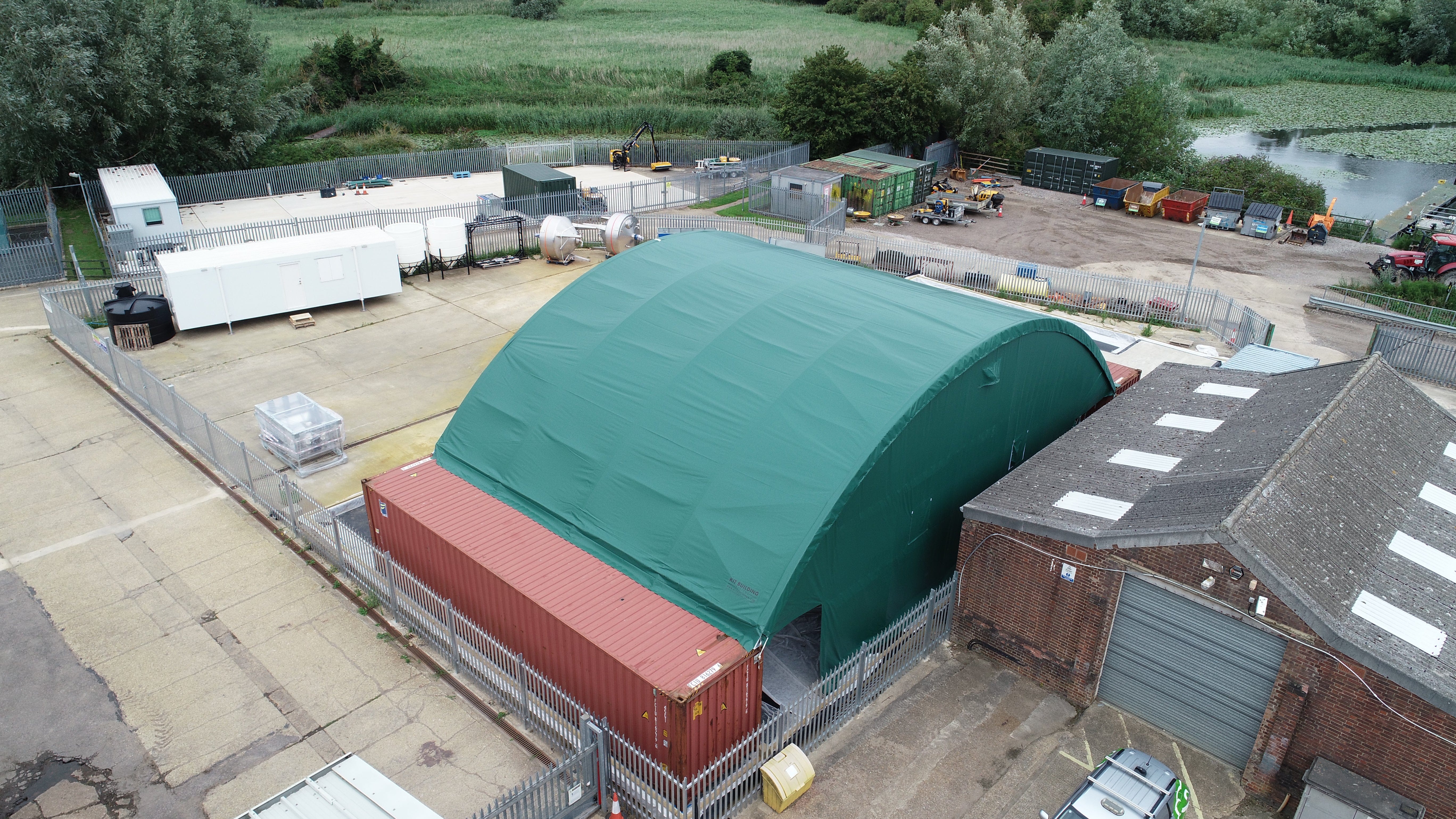 Kit Buildings Container Shelter Container Shelter - 60ft x 40ft x 15ft (18.3m x 12m x 4.5m)