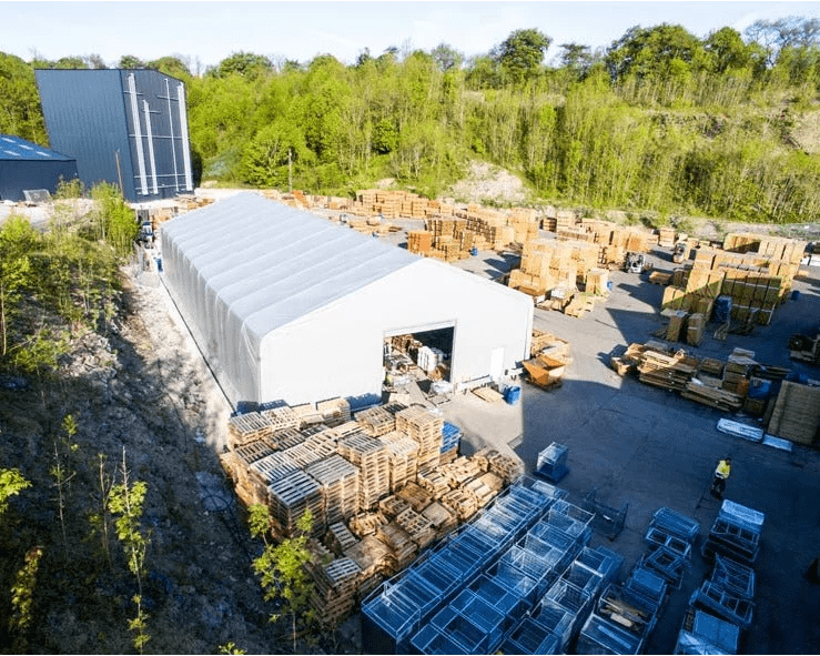 Storage Building Con Rete Single Truss Fabric Storage Buildings in the United States | PVC ...