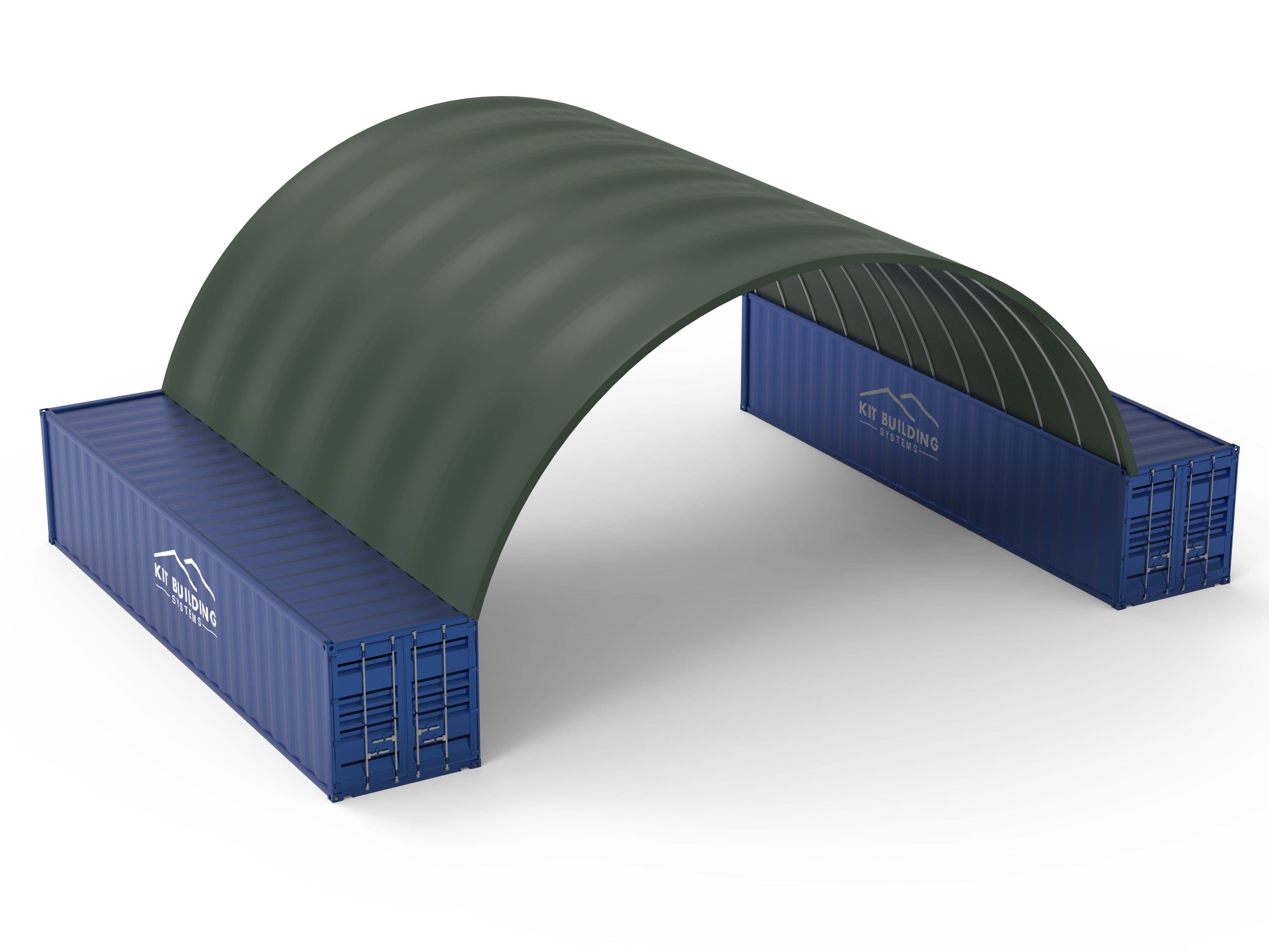 Kit Buildings Container Shelter Military Green / None Container Shelter - 40ft x 40ft x 15ft (12m x 12m x 4.5m)